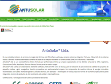 Tablet Screenshot of antusolar.cl